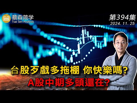 台股歹戲多拖棚 你快樂嗎? A股中期多頭還在? 20241125《經典技術分析》第 394集