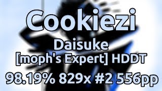 Cookiezi | Y&Co. - Daisuke [moph's Expert] HDDT 98.19% 829/849x 3xMiss #2 556pp