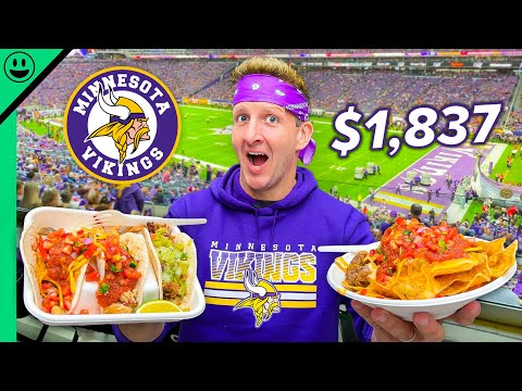 Spending $1838 on Food at a Football Game!! USA Stadium Food!!