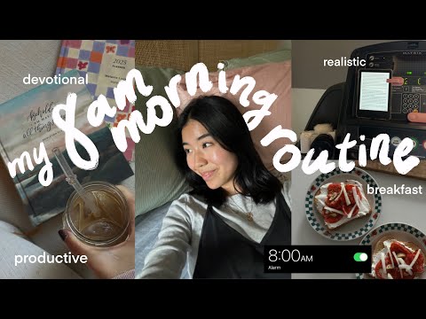 my productive & realistic 8am morning routine