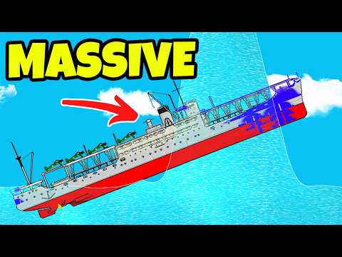 Testing THE MOST UNSINKABLE Ship Against Tsunamis In Floating Sandbox