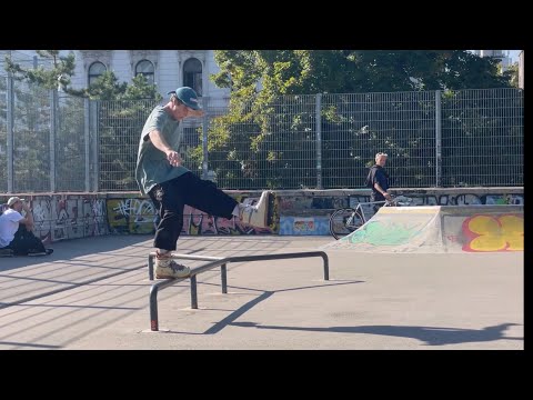 Skating a Y-Shaped Rail