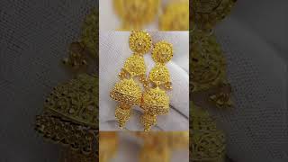 Gold Jhumka Designs | Gold Heavy Earrings