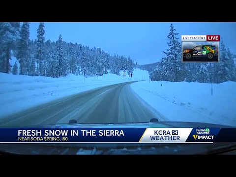 NorCal weather updates; Snow falling in El Dorado County, look at Sierra road conditions