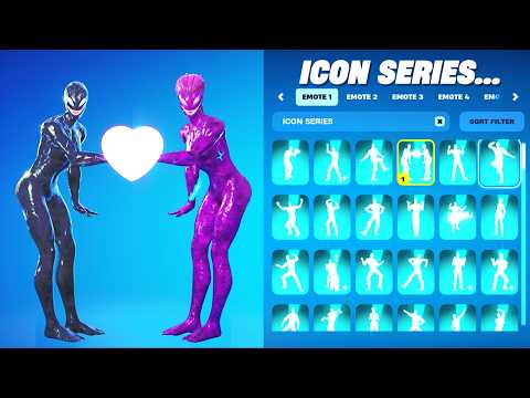 ALL FORTNITE ICON SERIES DANCES & EMOTES (Part 4)