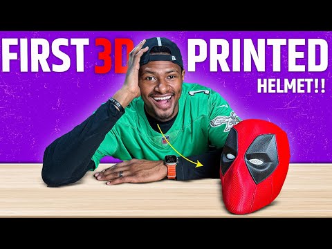 Upgrading My Man Cave with a 3D-Printed Deadpool Helmet!