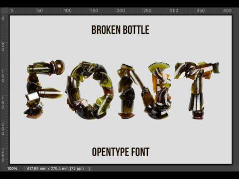 Broken Bottle Font