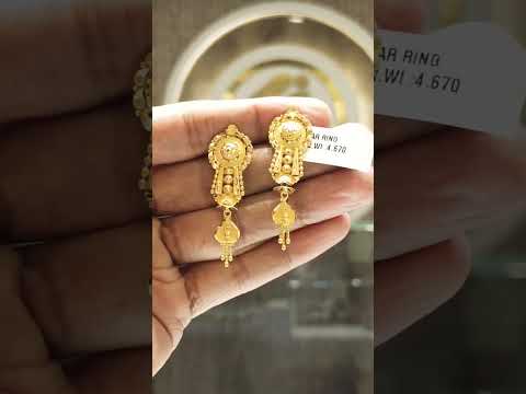 Earrings 22ct#goldjewellerydesigns #goldjewellery #viralvideo #goldaccessories #wedding #goldesign