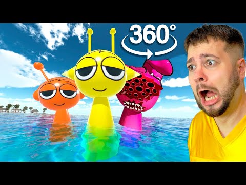 😲 СТРАШНЫЕ СПРУНКИ В РЕАЛЬНОЙ ЖИЗНИ! Incredibox Sprunki 360°