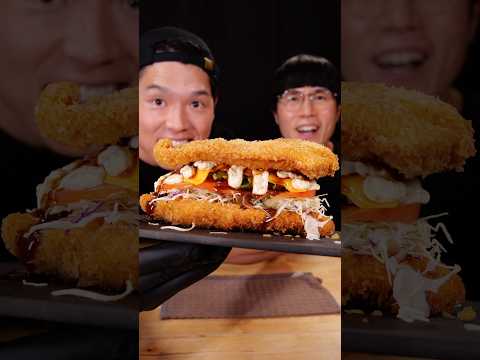 ⁠@BayashiTV_ collab | Chicken Cutlet Sandwich #food