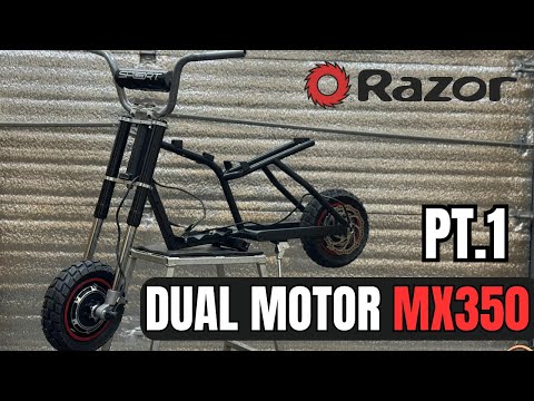 Dual Motor Razor MX350 Build Part 1 - OCTOBER GIVEAWAY