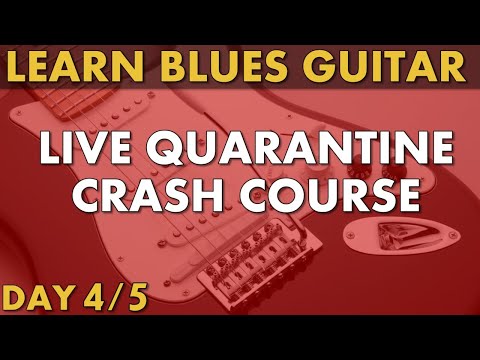 Live Quarantine Lessons - Blues Guitar Day 4 [Minor Blues]