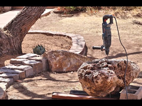 Drilling the big Agate stone February 15 2025