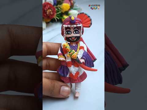 Reverse Play⏮️DIY Clay Traditional Indian Bridal Dolls Making🎶💕🥰 Making Of Marati Bridegroom