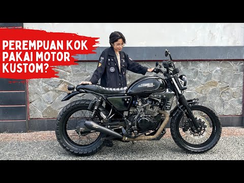 Perempuan wajib pakai motor matic?!?!? Review Honda Verza Scrambler