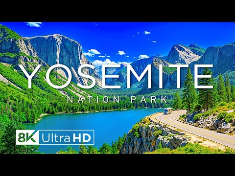 Yosemite National Park 8K UHD - Breathtaking Valleys, Towering Cliffs & with Calming Piano Music