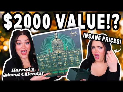 INSANE $2000 Value Advent Calendar! | Harrods of London Advent Unboxing