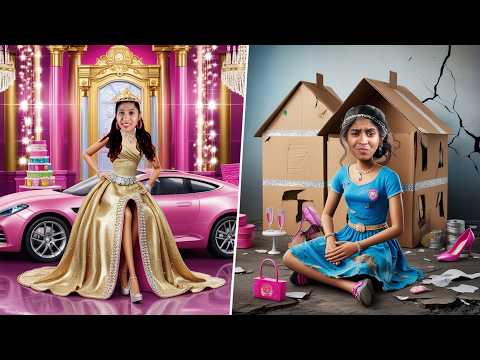 Living in Rich vs Poor Barbie Land! Who Wins?