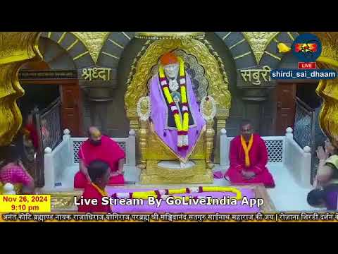 #Sai Baba Live Darshan Today 26 November 2024  | Live From Shirdi part2