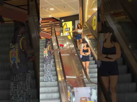 I Jumped The Escalator For Her #youtubeshorts #comedyskits #rizz