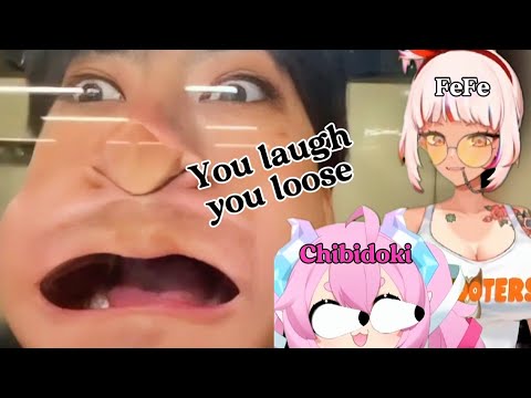 Chibidoki and FeFe reacts to memes compilation | Try not laugh