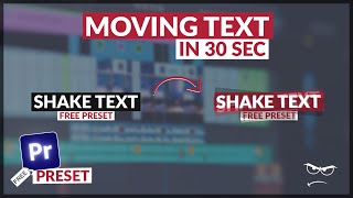 How to add TEXT WIGGLE/SHAKE ''FREE Preset'' | Premiere Pro 2023