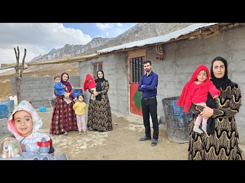 The sewing of Parisa's beautiful local dress by her sister Ziba ❤️/ nomadic documentary