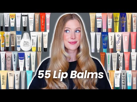 I Tried The Top 55 Lip Balms And Found the BEST One... Lip Balm Showdown!