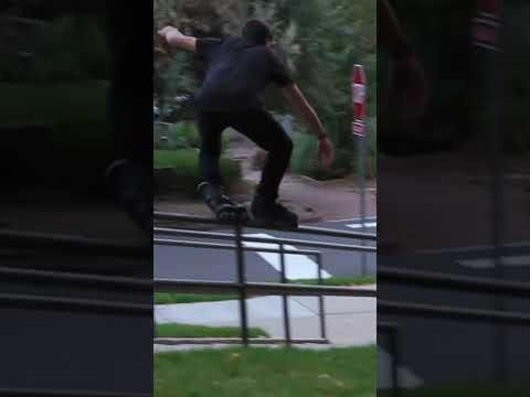 Jarrod McBay top acid on 9 News Rail in Denver #inlineskating #rollerblading #skating