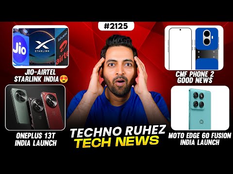 Jio-Airtel x Starlink India😍,CMF Phone 2 Good News,vivo X200 Ultra & Mini India😱,Oneplus 13TLaunch