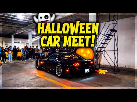 CRAZY HALLOWEEN CAR MEET 🎃... *MUST WATCH*