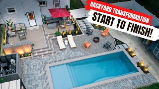 Small Backyard, BIG MAKEOVER! Full Build Time Lapse