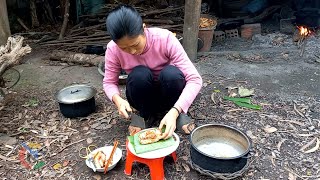 The rustic food of the village in Vietnam - Life of a young mother in the rural