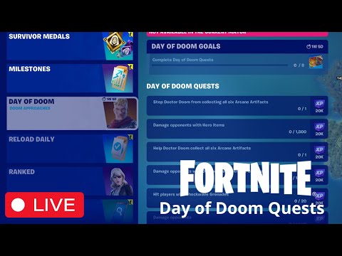 Completing Day of Doom Quests in Fortnite Battle Royale