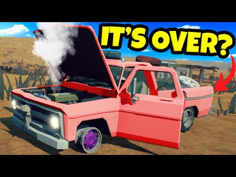 My Truck EXPLODED & My Road Trip is Over!? (Under The Sand)