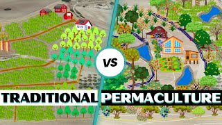 Traditional Farm Design vs. Permaculture Design: What's the Difference?