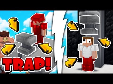 DROPPING ANVIL TRAP! (MINECRAFT SKYWARS SHORTS #74)