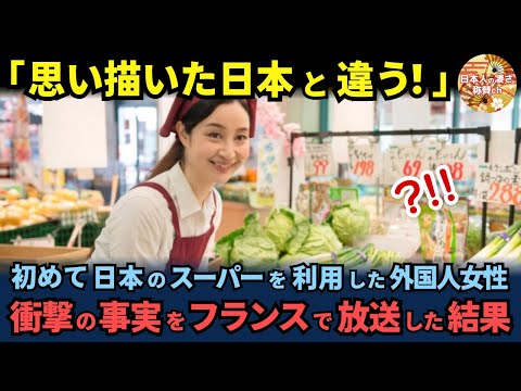 「これが本当の日本だった」フランスのテレビ番組プロデューサーが日本のスーパーで衝撃を受け、フランス全土に放送した結果【海外の反応】