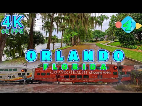 Orlando Drive during a Thunderstorm Part 4/4, Florida USA 4K-UHD