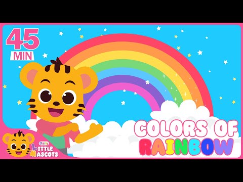 ✨🌈Colors Of The Rainbow + Color Song + more Little Mascots Nursery Rhymes & Kids Songs