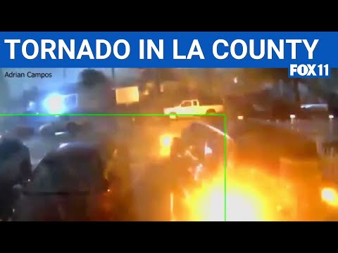 Tornado forces car alarms to go off