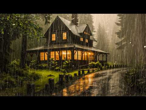 Super Heavy Rain for FAST Sleep - Deep Sleep with Heavy Rain on Tin Roof, Relax, Meditation,  ASMR