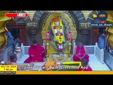 Sai Baba Live Darshan Today 24 November 2024  | Live From Shirdi