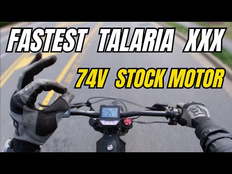 The Fastest Talaria XXX 74V with Stock Motor