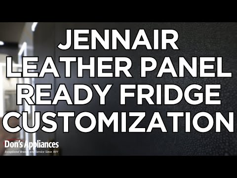 JennAir Leather Panel-Ready Refrigerator Customization