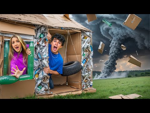 Who Can Build The Best Safe House Out Of Trash!