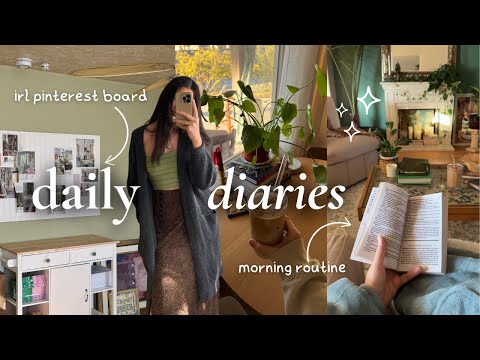 daily diaries: productive morning, how i schedule my day, and my irl pinterest board