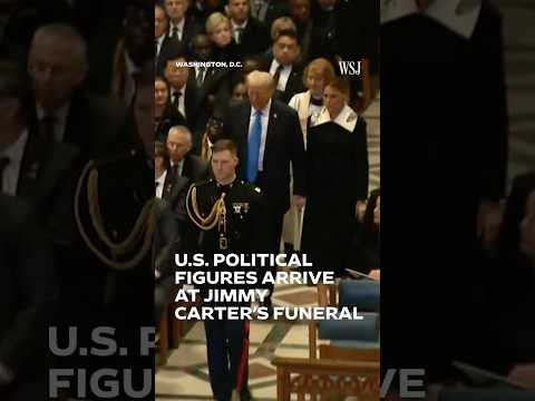 Watch: Trump, Biden, Obama and Others Enter Jimmy Carter’s Funeral