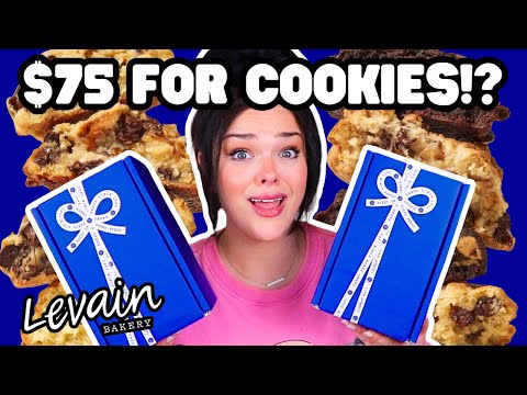 EXPENSIVE $75 WORLD FAMOUS COOKIES | Levain Bakery Unboxing, Taste Test, & Ranking