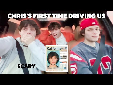 CHRIS DROVE NICK AND MATT AROUND!!